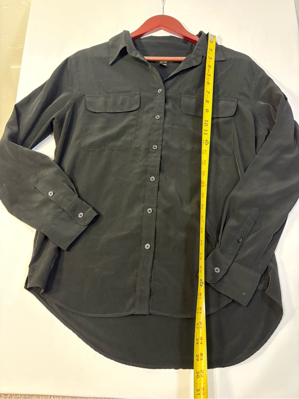 Central Park West Men's Button-Down Shirt in Charcoal